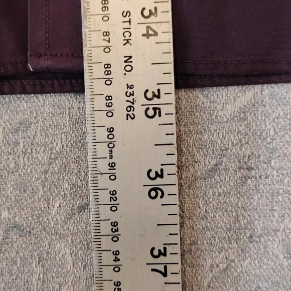 Denver Hayes Purple Never Iron Long Sleeve Button Down Shirt Size 2 XL 18-18-1/2 - Picture 11 of 11